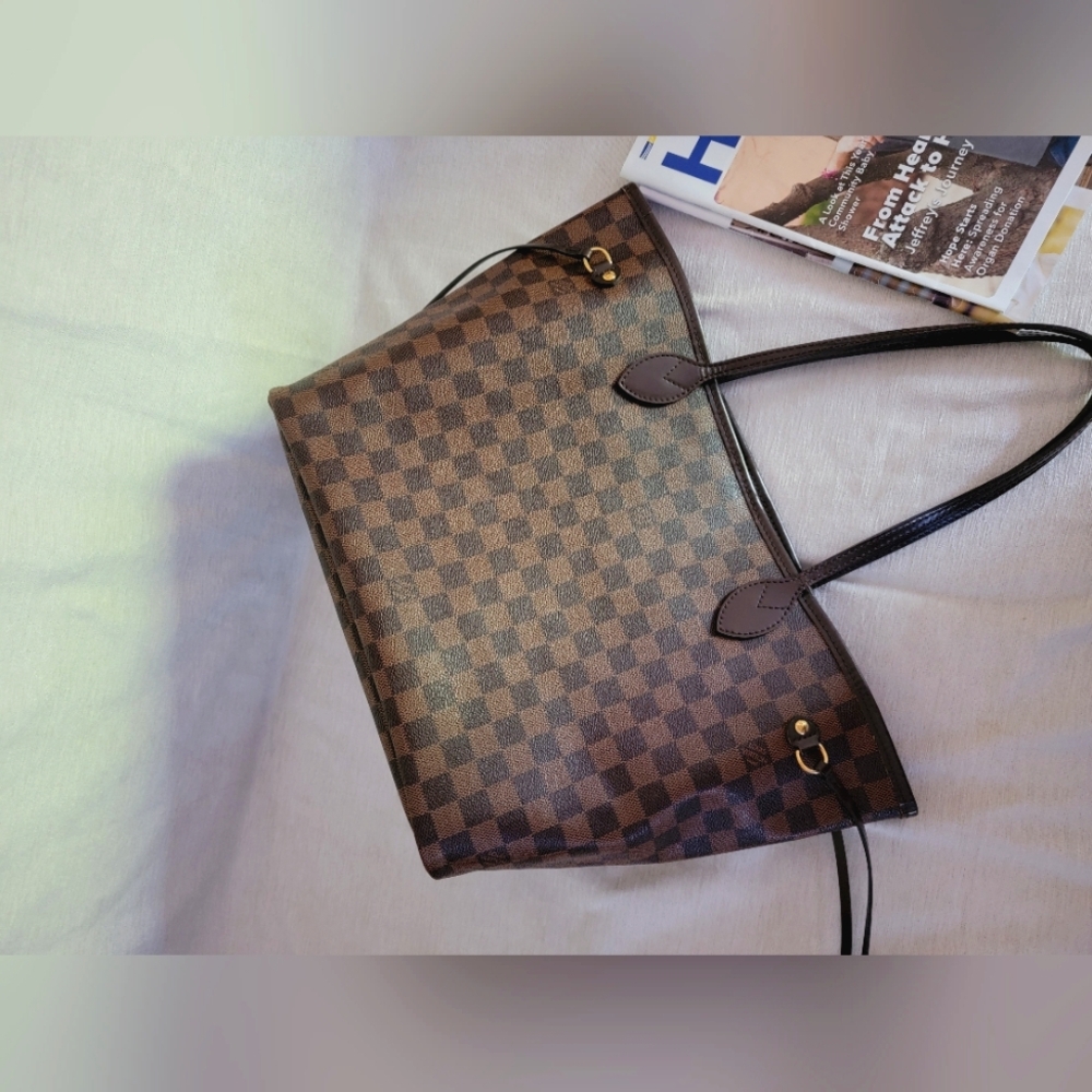 Auth ❤️ Louis Vuitton Neverfull Damier ebene MM - Picture 4 of 15